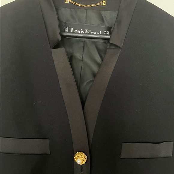 Louis Feraud Black Blazer with Gold Buttons - Picture 11 of 16